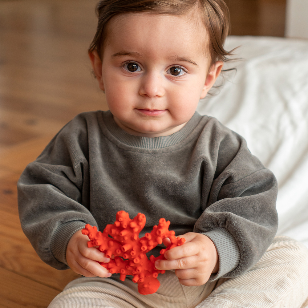 Lanco μασητικό-παιχνίδι μπάνιου από φυσικό καουτσούκ “Κοράλι” - Image 3