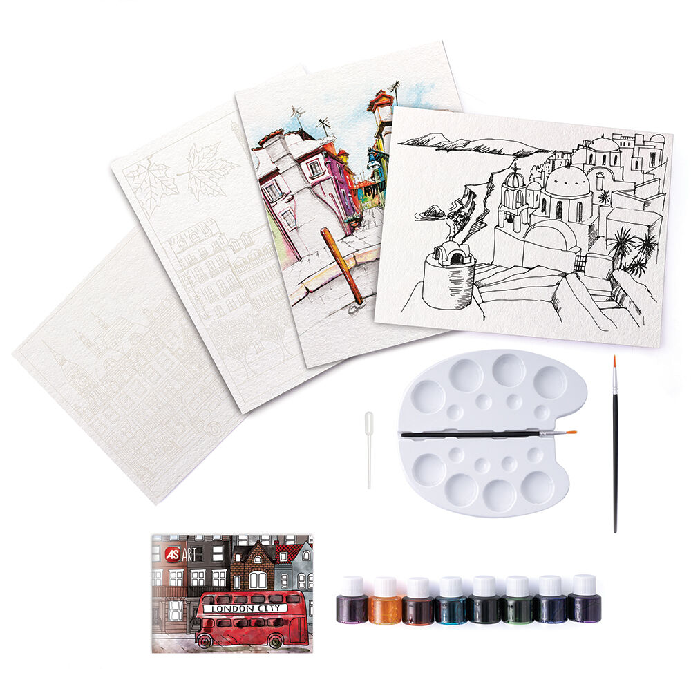 Skip to the beginning of the images gallery AS Art Νερομπογιές Πόλεις Για 8+ Χρονών - Image 3