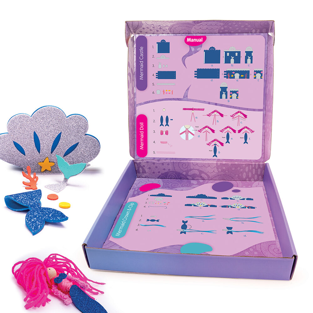 AS Craft Γοργόνα Παιχνίδι Με 4 Χειροτεχνίες DIY Για 3+ Χρονών - Image 3