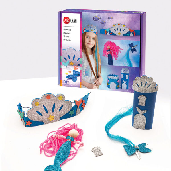 AS Craft Γοργόνα Παιχνίδι Με 4 Χειροτεχνίες DIY Για 3+ Χρονών