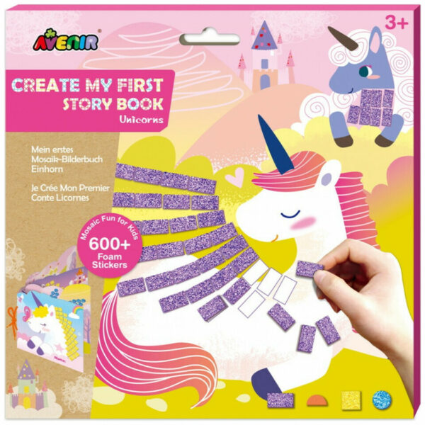 Avenir Μωσαϊκό Create My 1st Story Book Unicorns για Παιδιά 3+ Ετών
