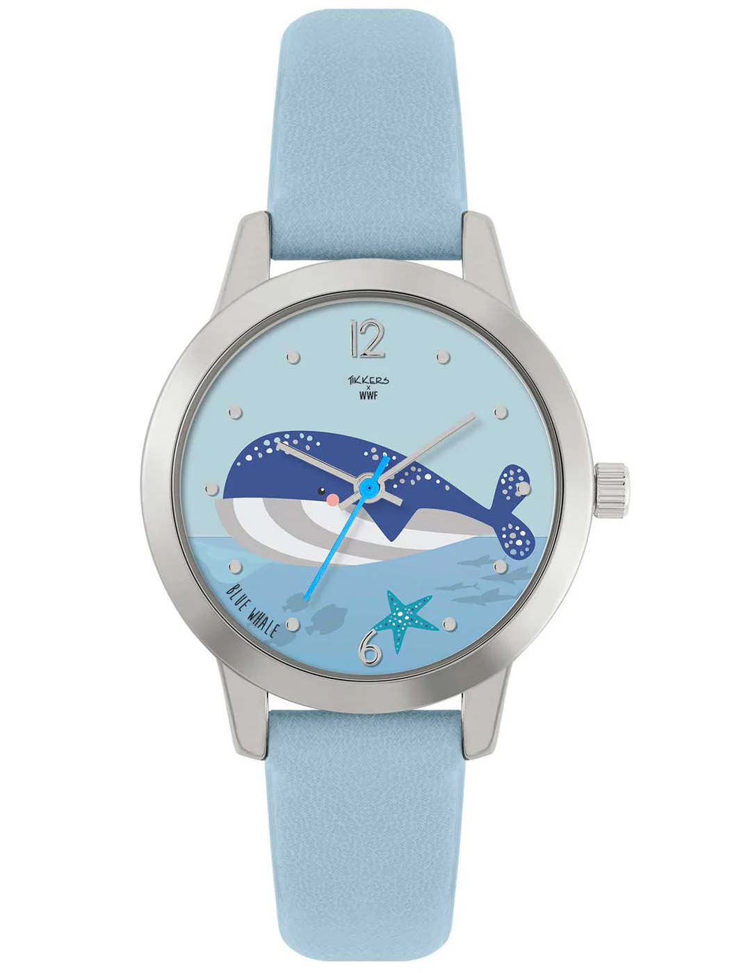 Παιδικό Ρολόι TIKKERS με Σχέδιο Φάλαινα