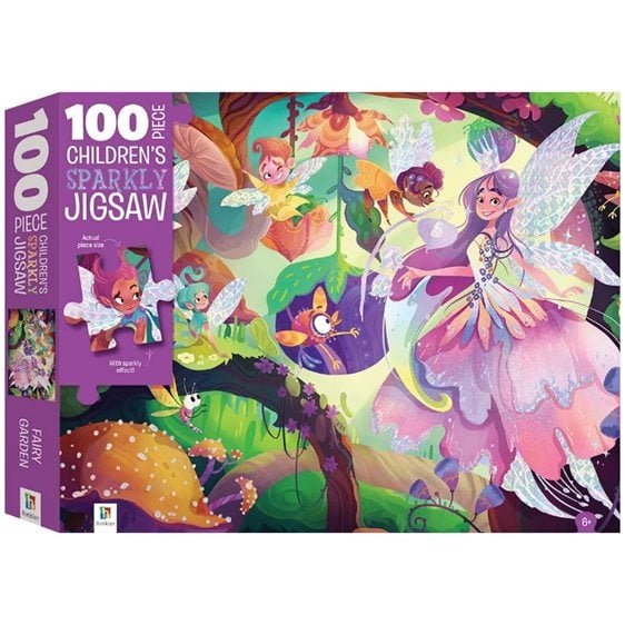 Παζλ Hinkler Children’s Sparkly Jigsaw: Fairy Garden 100pcs