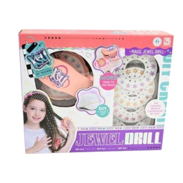 Σετ Διακόσμησης Μαλλιών με Glitter- Jewel Drill