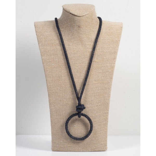 Circle Shine – Χειροποίητο Κολιέ με Στρας