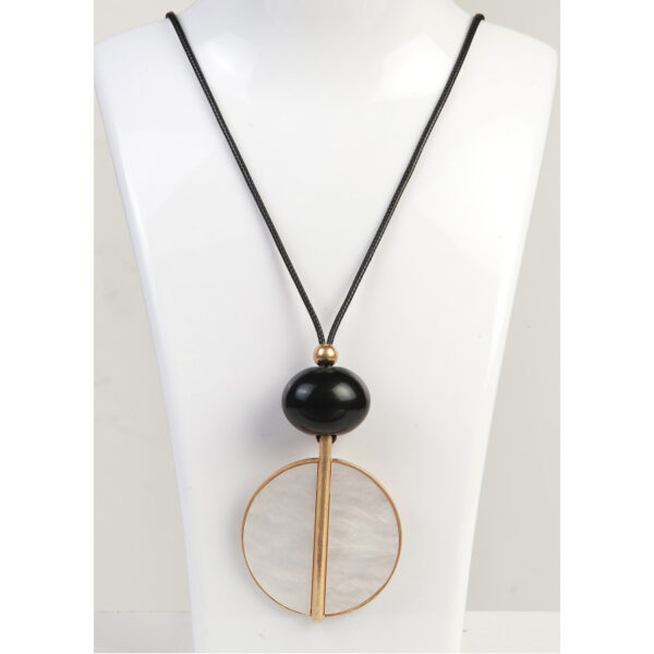 Boho Chic – Χειροποίητο Κολιέ με Ριτίνη και Φίλντισι