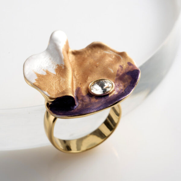 Enamel Bloom – Χειροποίητο Δαχτυλίδι με Σμάλτο