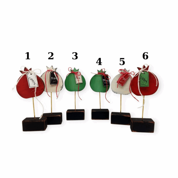 Γούρι 2026 Ρόδι Επιτραπέζιο -Διάφορα σχέδια