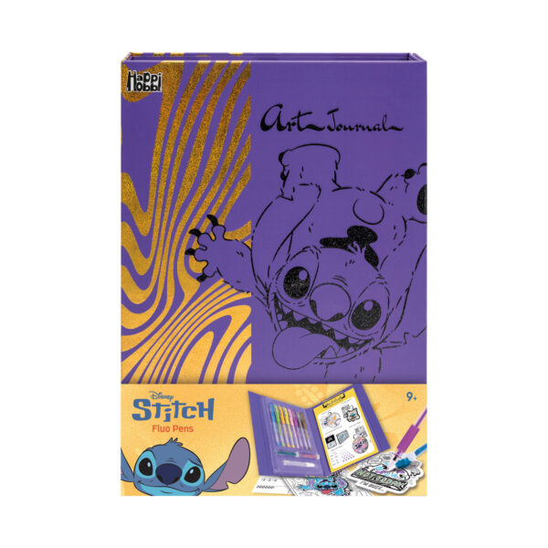 Art Journal Fluo Στυλό Disney Stitch | Σετ Δημιουργίας για 9+ Χρονών