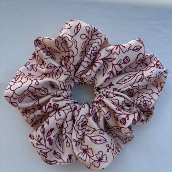 Romantic Line – Scrunchie Μαλλιών με Floral Σχέδιο