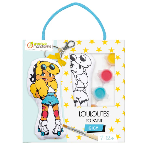 Louloute Gigy – Σετ Ζωγραφικής & Διακόσμησης Mini Κούκλας (12 cm)