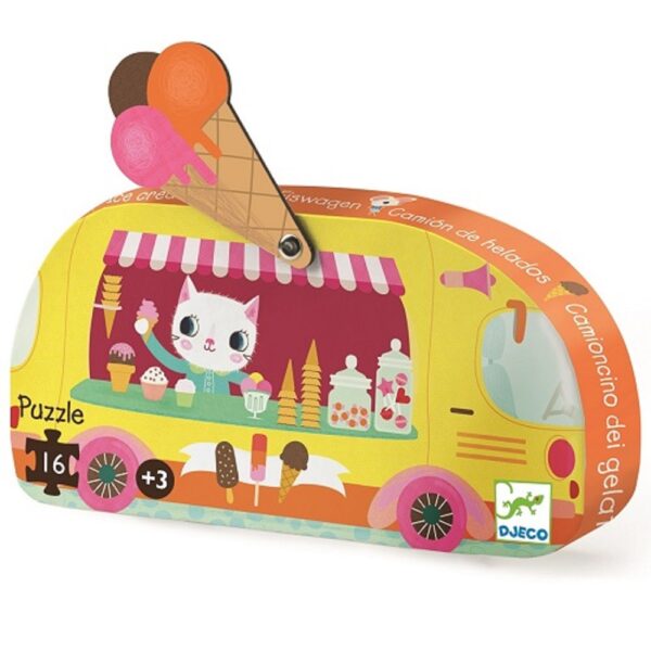 Djeco παζλ 16 τμχ. "Παγωτατζίδικο"