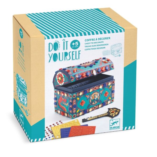 Djeco DIY Κατασκευάζω “Σεντούκι Θησαυρού με Κλειδί” -