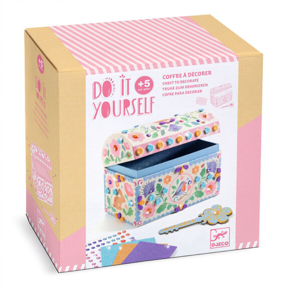 Djeco DIY Σεντούκι Πολυτίμων Αντικειμένων με Κλειδί