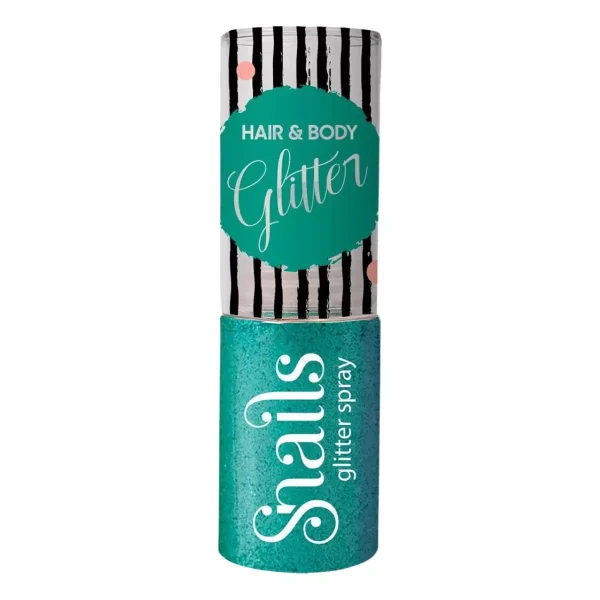 Snails Hair & Body Glitter Spray Τιρκουάζ 10g