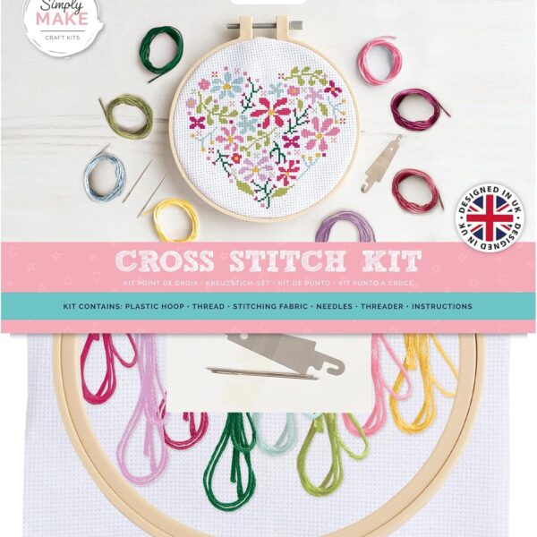 Σετ Σταυροβελονιάς “Floral Heart”