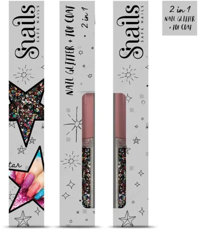 Snails Nail Glitter 2 Σε 1 Magic Dust Multi Colour
