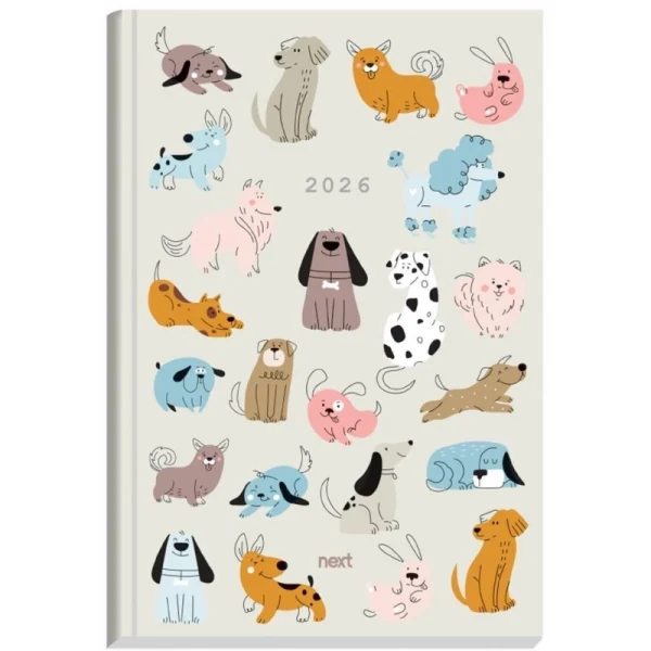 Ημερολόγιο NEXT 2026 Trends “Dogs” – Ημερήσιο Δετό 14×21 εκ.