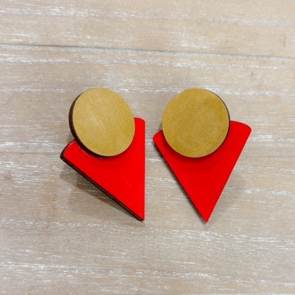 Ξύλινα Χειροποίητα Σκουλαρίκια “Eidos”