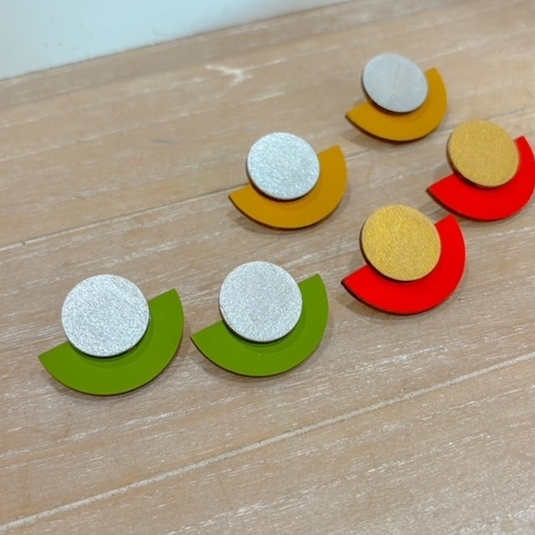 Ξύλινα Χειροποίητα Σκουλαρίκια “Statio H”