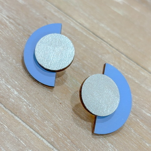 Ξύλινα Χειροποίητα Σκουλαρίκια “Statio V”