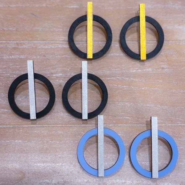 Ξύλινα Χειροποίητα Σκουλαρίκια “Axioma”