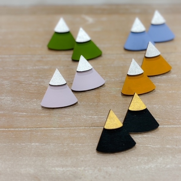 Ξύλινα Χειροποίητα Σκουλαρίκια “Minima”