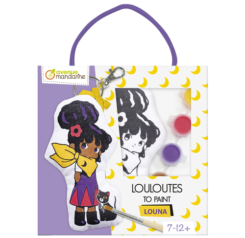 Louloute Louna – Σετ Ζωγραφικής & Διακόσμησης Mini Κούκλας (12 cm)