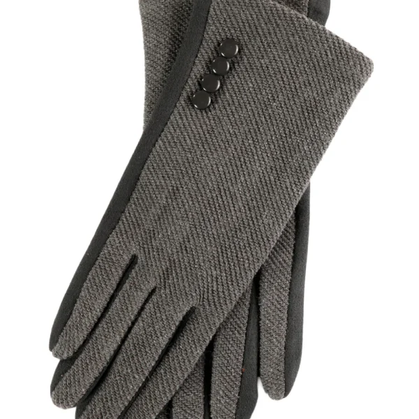 Δίχρωμα Γάντια Ανοιχτό Γκρι
