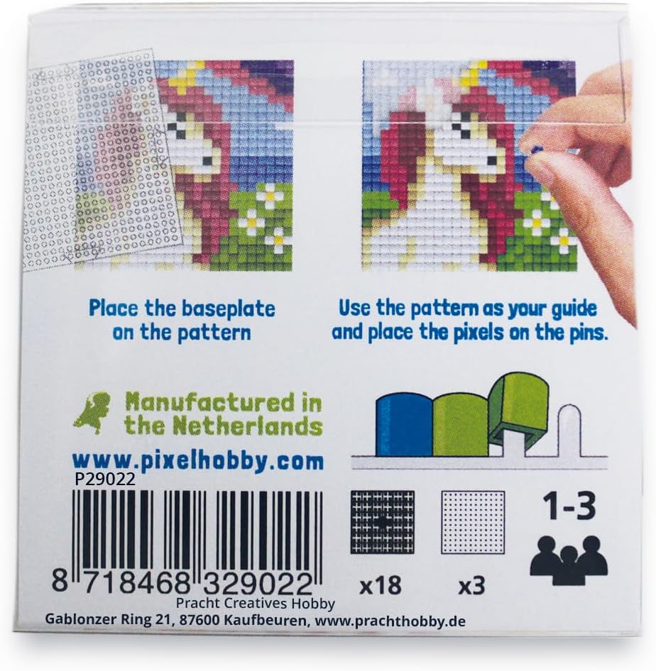 Σετ Κατασκευής ψηφιδωτού Pixelhobby – Μονόκερος 6+ετών (Pixelhobby Unicorn) - Image 2