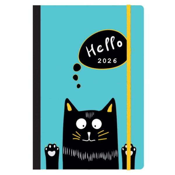 Next ημερολόγιο 2026 Trends Kitty  flexi με λάστιχο 14x21εκ.