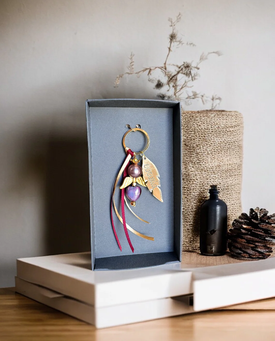 Γουράκι Μπρελόκ Αγγελάκι Ευτυχίας