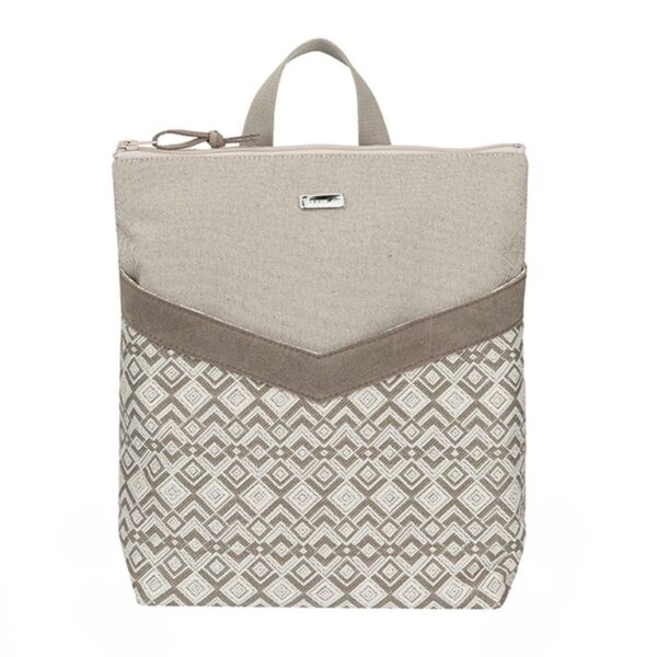 Backpack “Motif Beige” –  Υφασμάτινο Σακίδιο