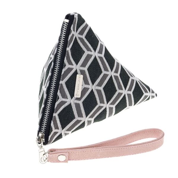 Pouch “Geometrical Black Grey”
