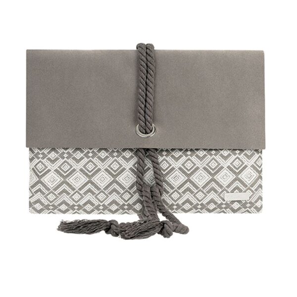 Clutch “Envelope Beige Motif Leather”
