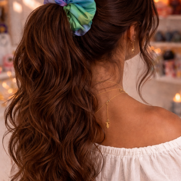 Faidraella Satin Scrunchie – Large & XXL – Multicolor Gradient