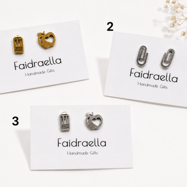 Alternative view of Ανοξείδωτα Σκουλαρίκια Teacher Collection – Nickel Free